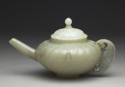 图片[2]-Jade teapot with handle, Mughal Empire-China Archive